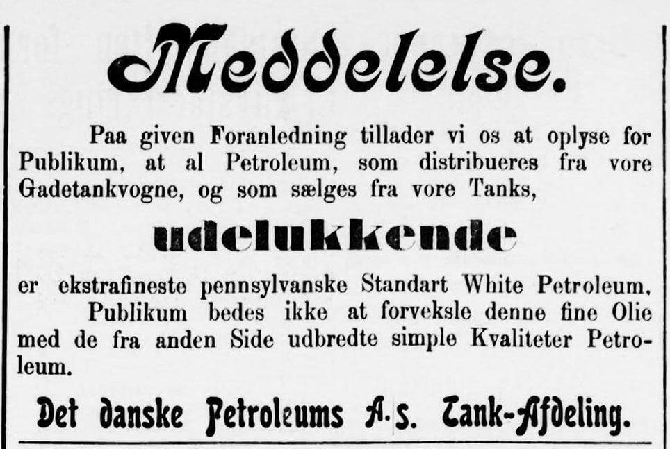 Annonce i Slagelse-Posten, 29. april 1905.
