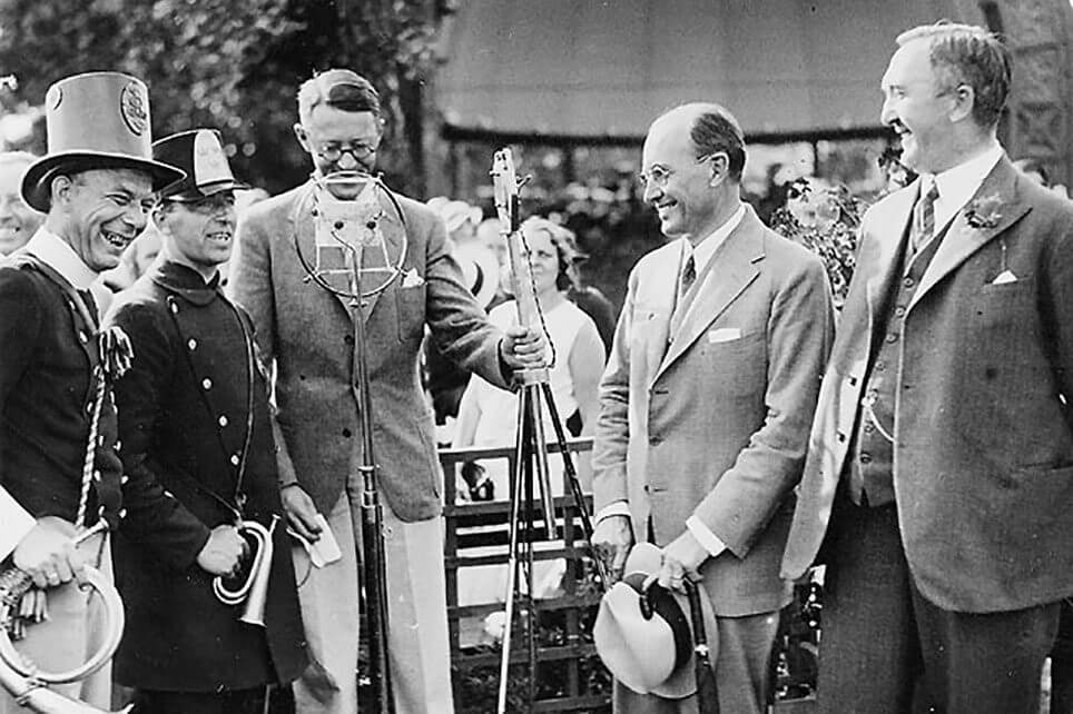 Kugleposten blev modtaget ved en festlighed på Skansen i Stockholm den 12 juli 1936