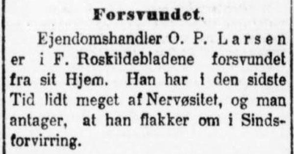 Notits i Dannebrog (København), 18. november 1909