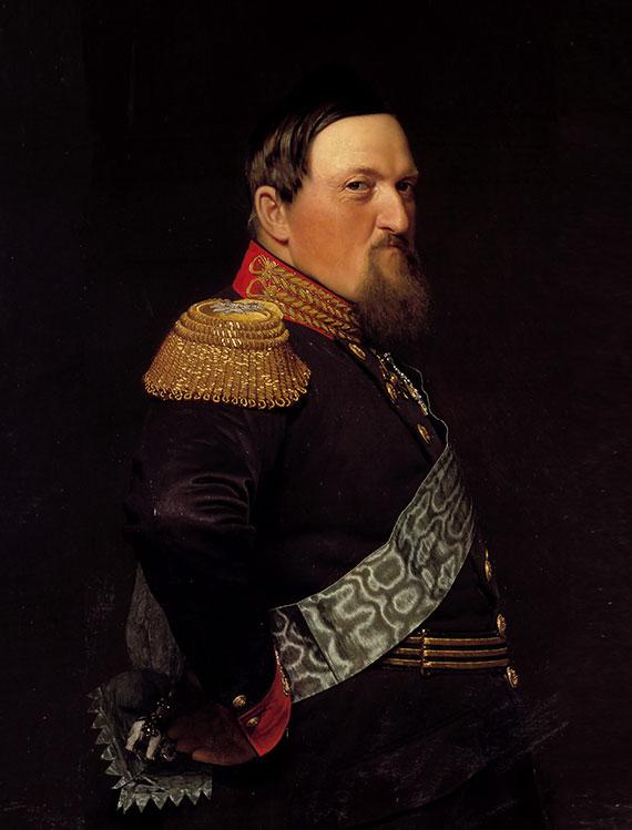 Frederik 7. portrætteret af Johan Vilhelm Gertner i 1861