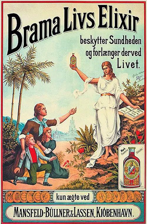 Reklame for Brama Livs Elixir, 1893.