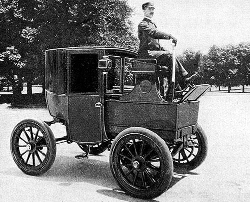 Elektrisk coupé 1899 fra det amerikanske firma Electric vehicle company