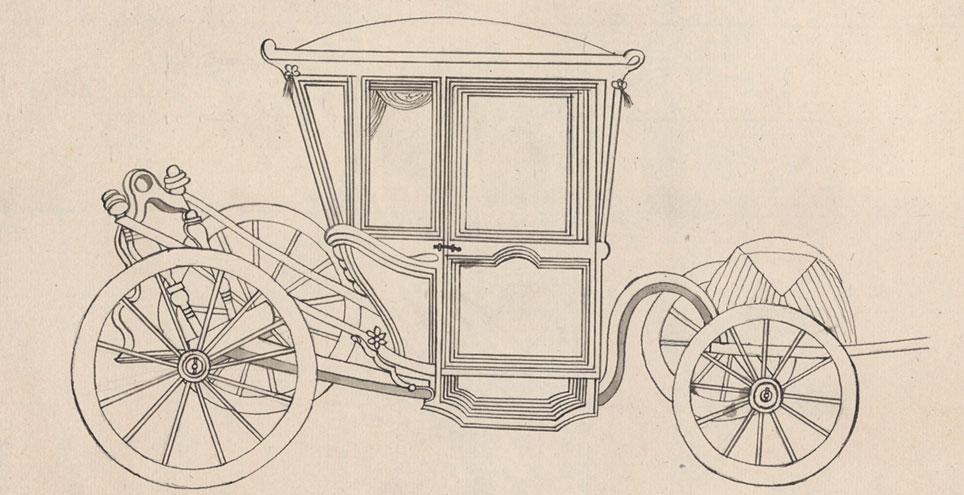Karet i København 1703. Fra Gyldenlöves begravelse. Tegningen i dr. I. G. Burman Beckers antiqvarisk-topografiske Samling, Det kgl. Bibliotek.