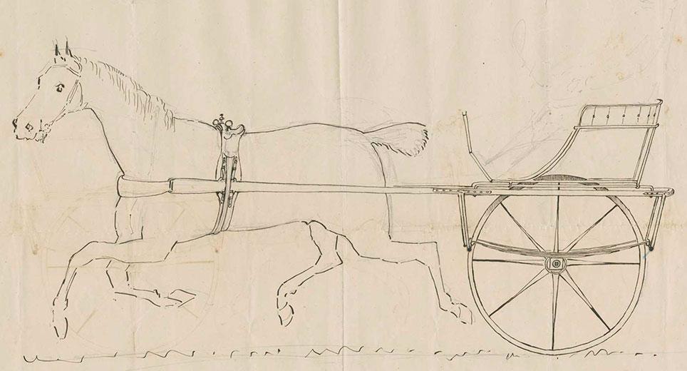 R. I. Cottell fra Roma, Queensland i Australien patenterede også en enhjulet vogn, som han kaldte sulky eller buggy.
