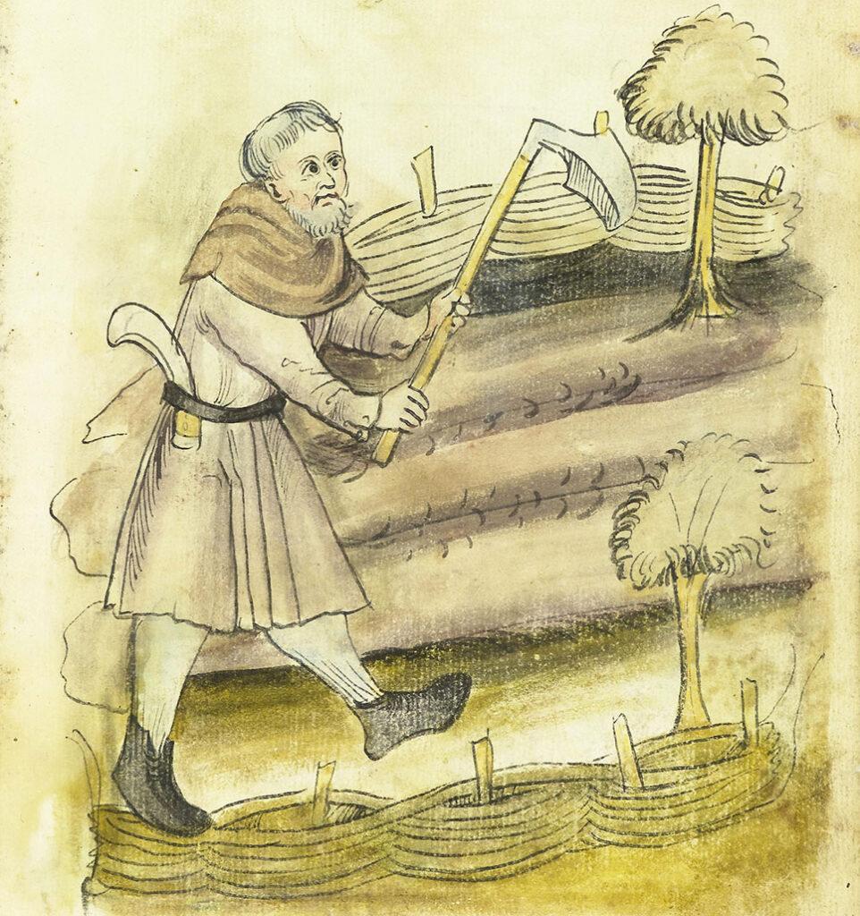 Klostergartner anno 1506. Mendel I, Hausbücher der Nürnberger Zwölfbrüderstiftungen.