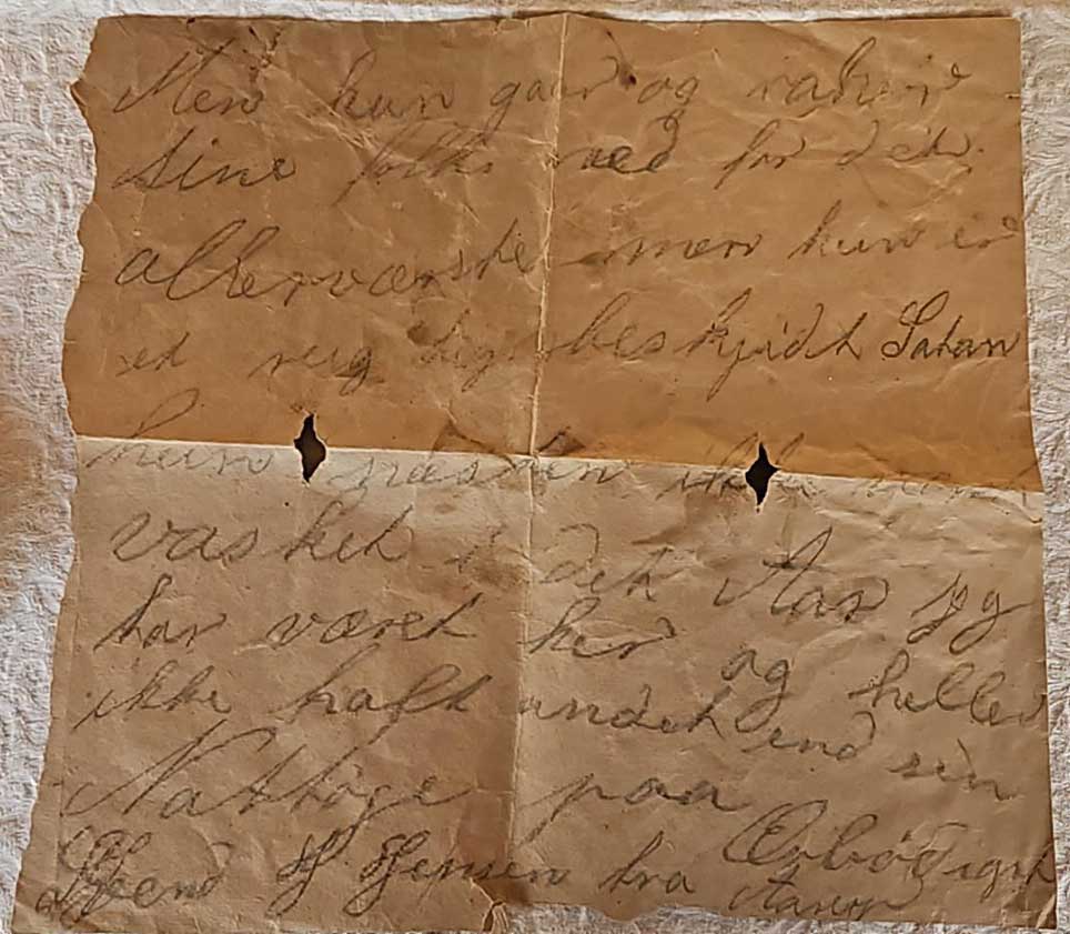 Side 2 af brevet fra karetmagersvend J. Jensen. Foto: Graumann.