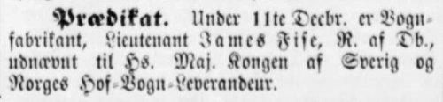 Notits i Dagbladet_(København), 23. december 1865, s. 1.